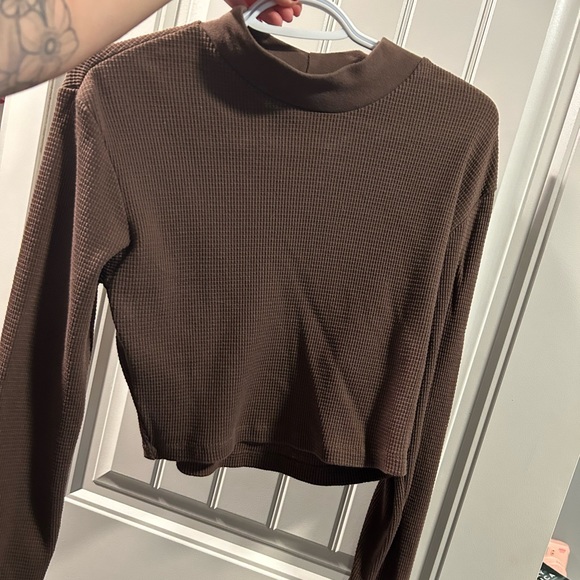 Harlow brown waffle long sleeve - Picture 4 of 4